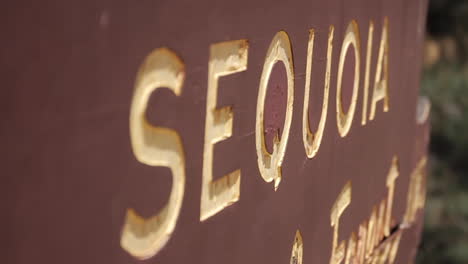 sequoia national park entrance sign