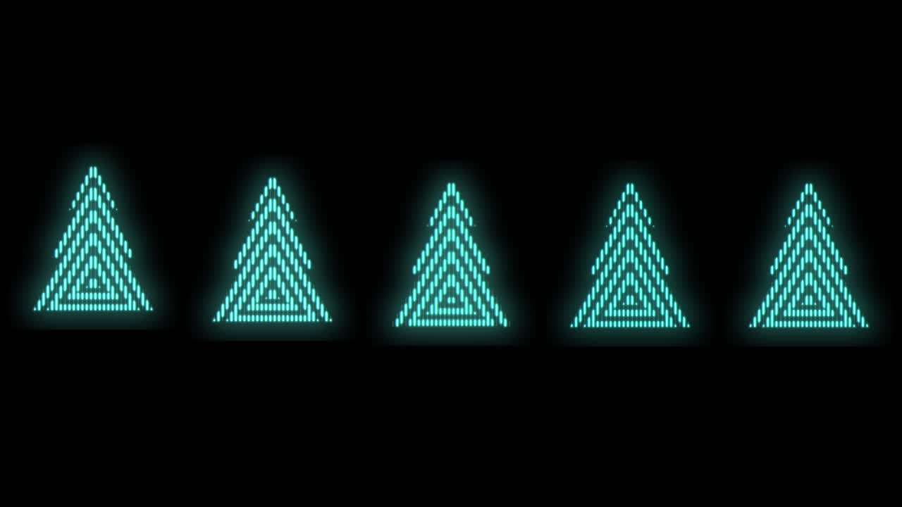 Neon green christmas trees pattern