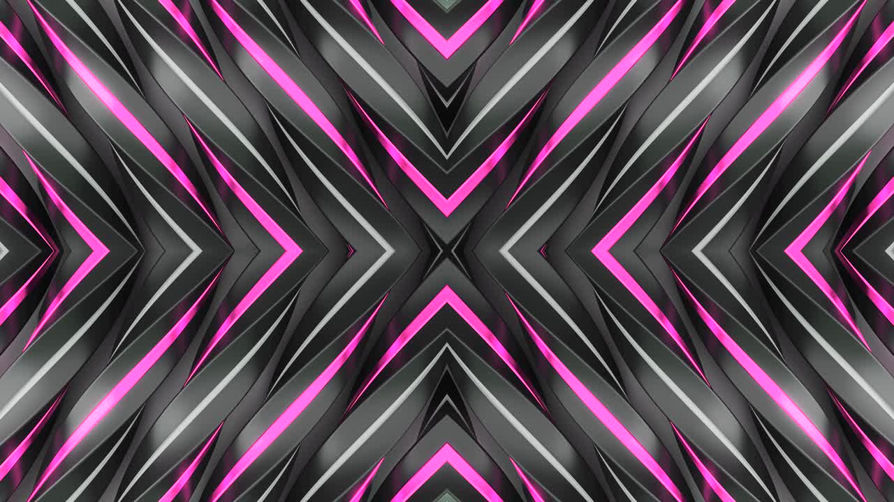 diseño geométrico abstracto con líneas de neón rosas