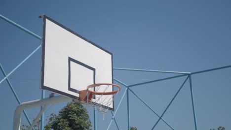 basketball hoop on a sunny day