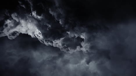 dark ominous clouds, 4k thunderstorm