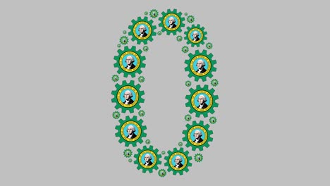 el número cero de washington.