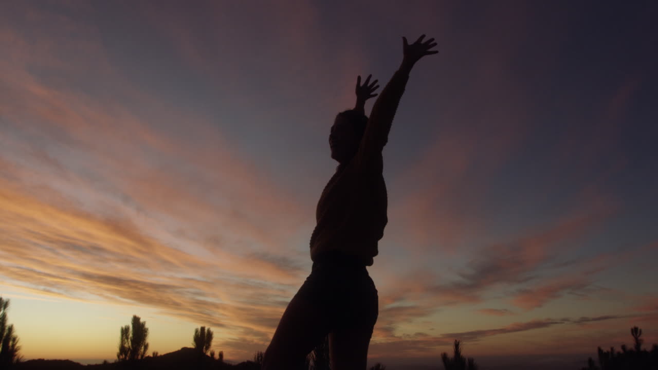 Premium stock video - The walk you take alone makes you the strongest
