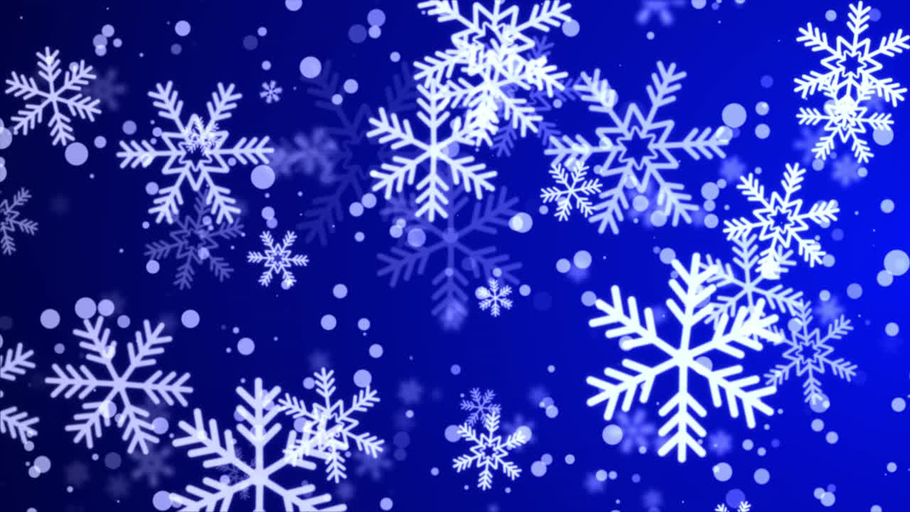 Fondo de invierno copos de nieve