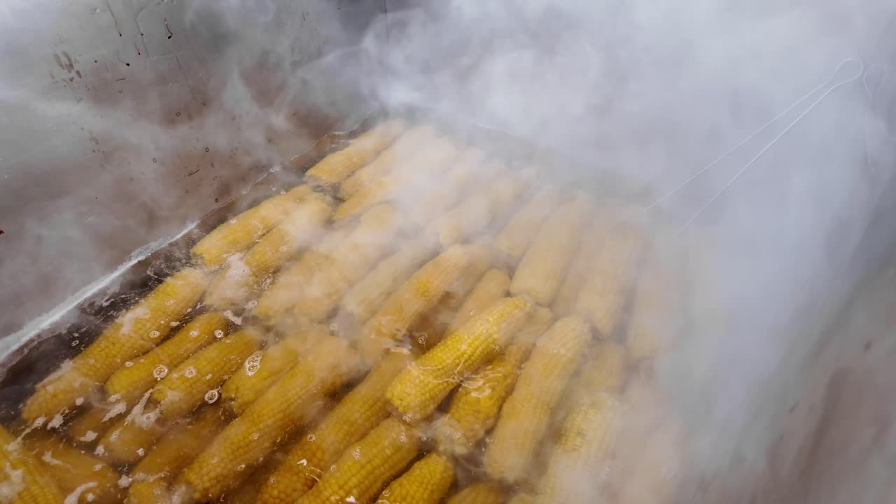 Boiling Corn on the Cob with Steam