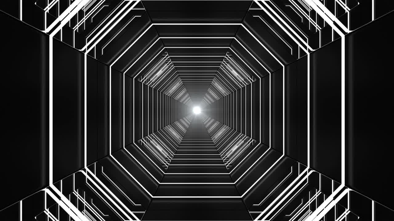 pasillo de fondo abstracto con bucle tecnológico