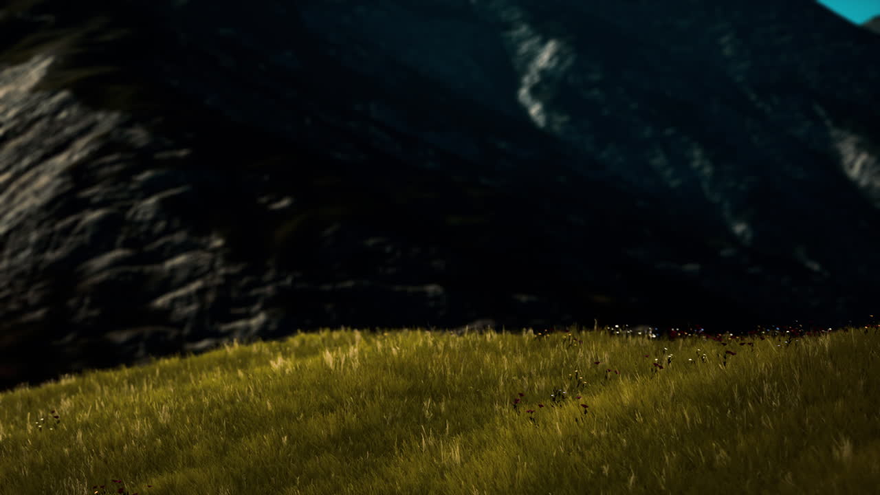 vista panorámica del paisaje de montaña alpina en los alpes