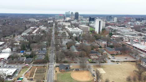 raleigh nc aerial 4k pushing in