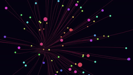 visual representation of a network or group of connected individuals shown through lines and dots, suggesting interconnectivity or relationships between them