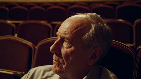opera house interior and audience member