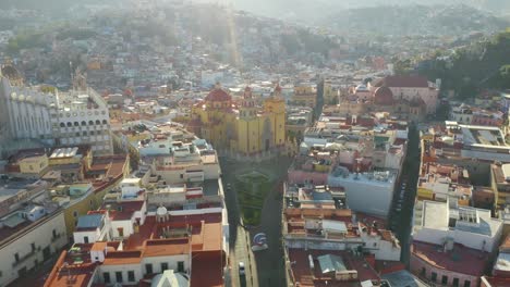 guanajuato, mexico city center on picturesque morning