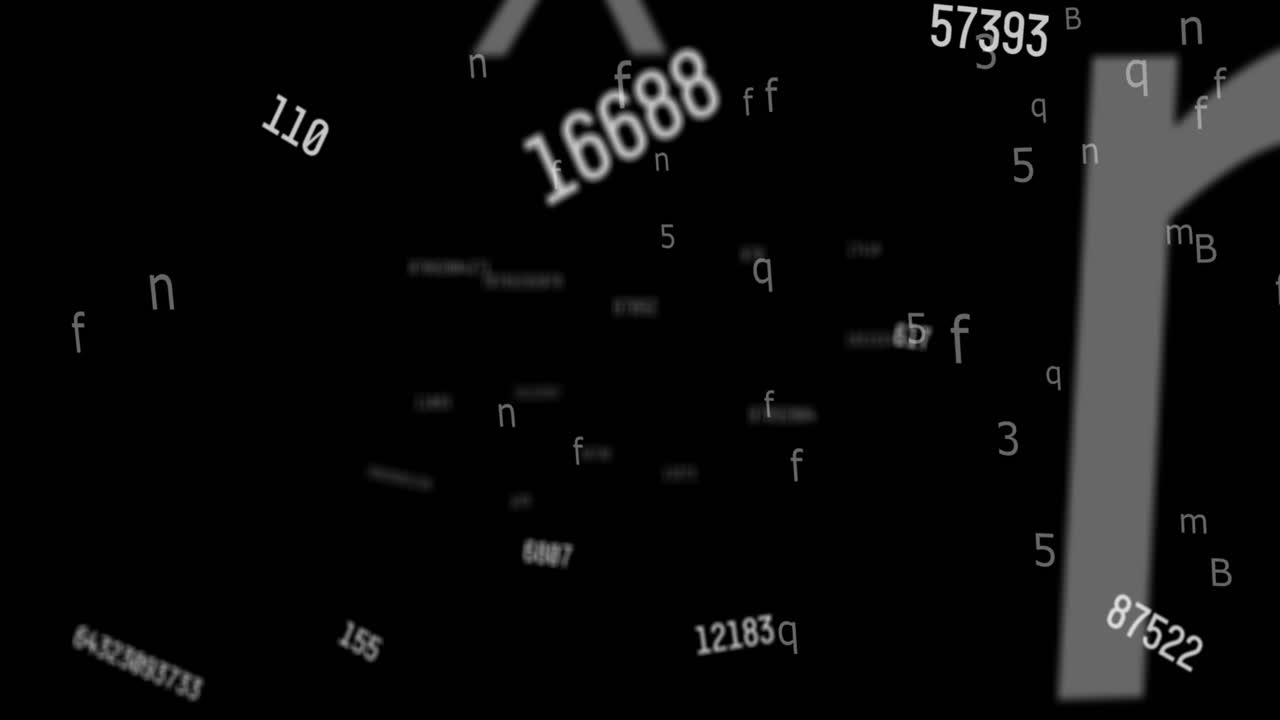 문자, 숫자 및 데이터 처리의 애니메이션