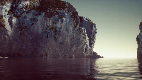 fjord mountains with rocks in norway