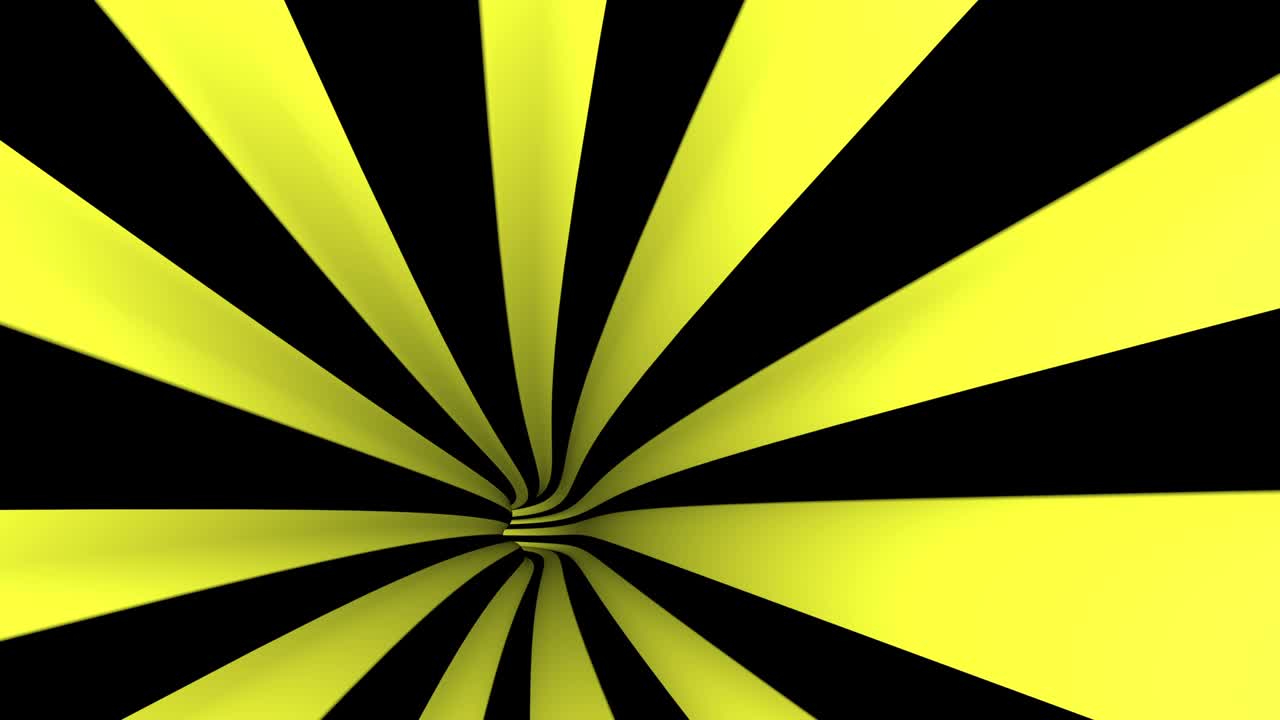 túnel interminable amarillo en estilo 3d concepto de datos futurista capaz de buclear sin problemas 4k