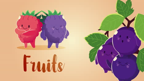 fruits characters animation