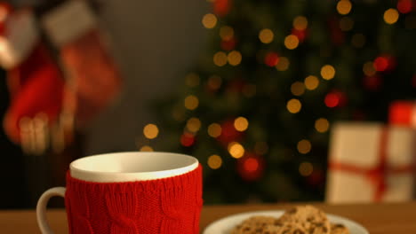 y galletas en la mesa