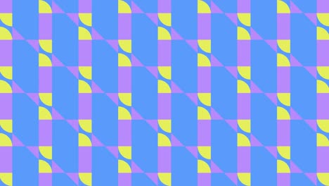 2d-Azulejo-Vistoso-Animación-Geométrico-Patrón-Efecto-Visual-Gráficos-En-Movimiento-Retro-Espejismo-Formas-Simetría-Gráficos-Fondo-Azul-Amarillo-Morado