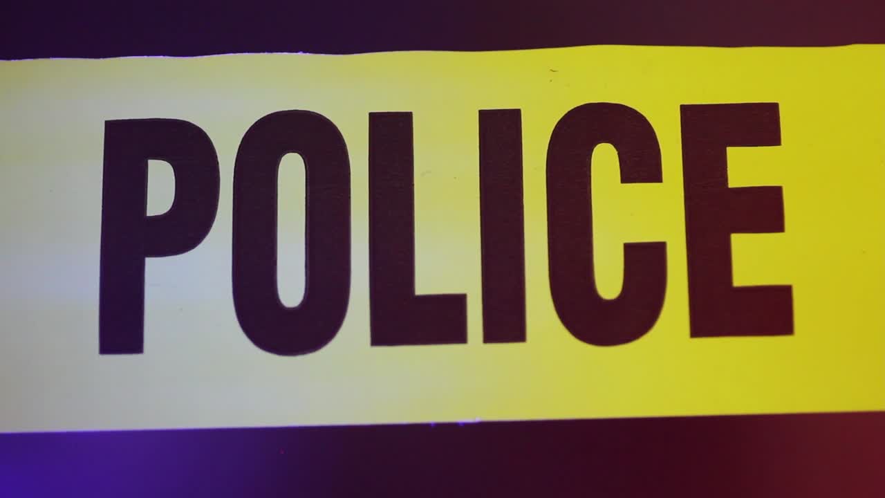 cinta policial de la escena del crimen