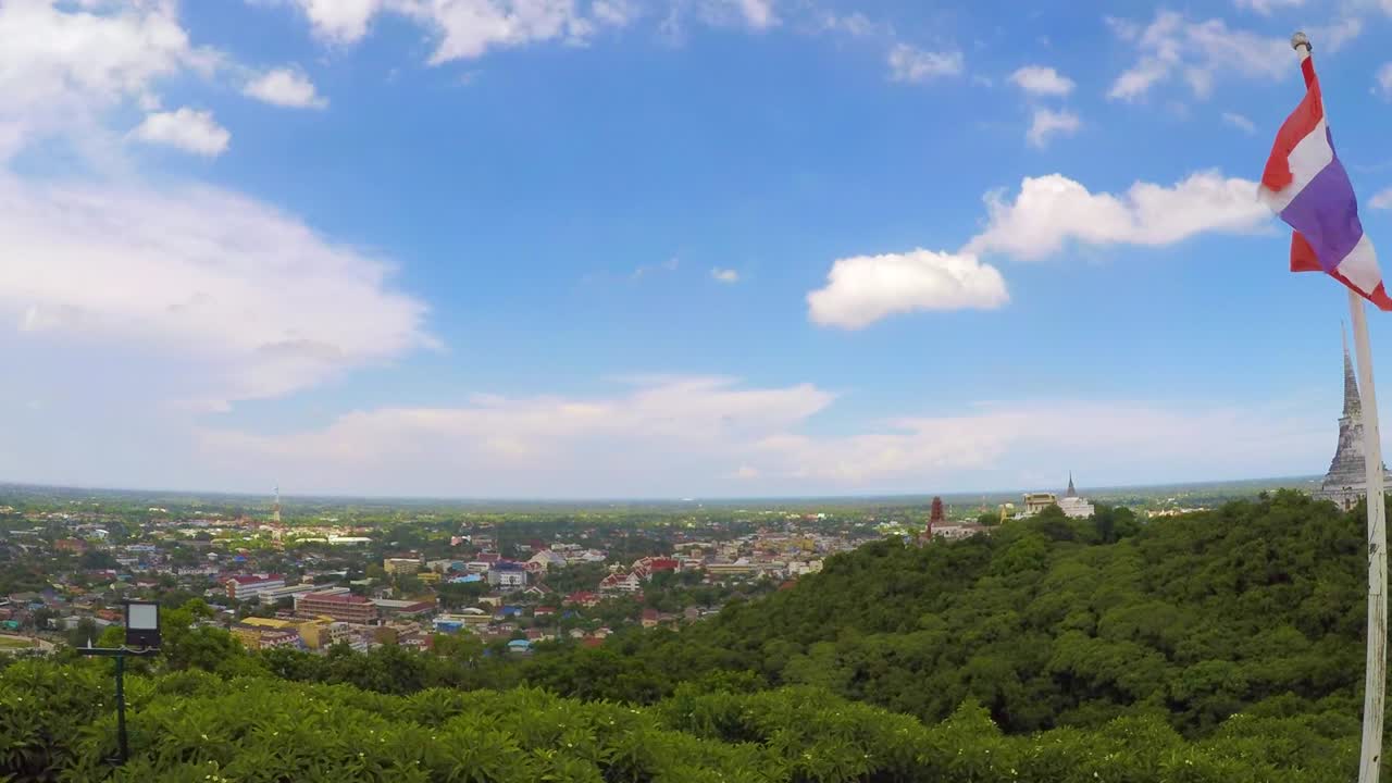 태국 의 페차부리 지방 에서 볼 수 있는 항공 사진