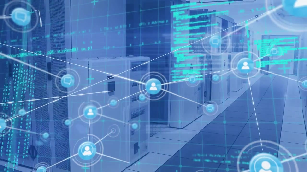 Digital Network Connections Over Server Room Infrastructure