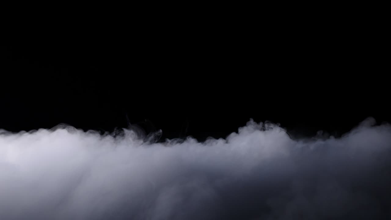 현실적인 건조 얼음 연기 구름 안개