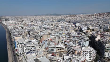 aristotelous square aerial adventure: thessaloniki, greece, in 4k with drone