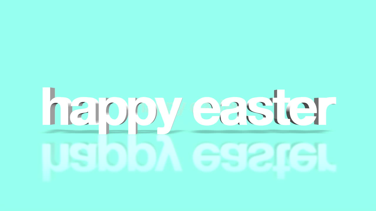 Testo "Buona Pasqua" scorrevole su sfumatura blu