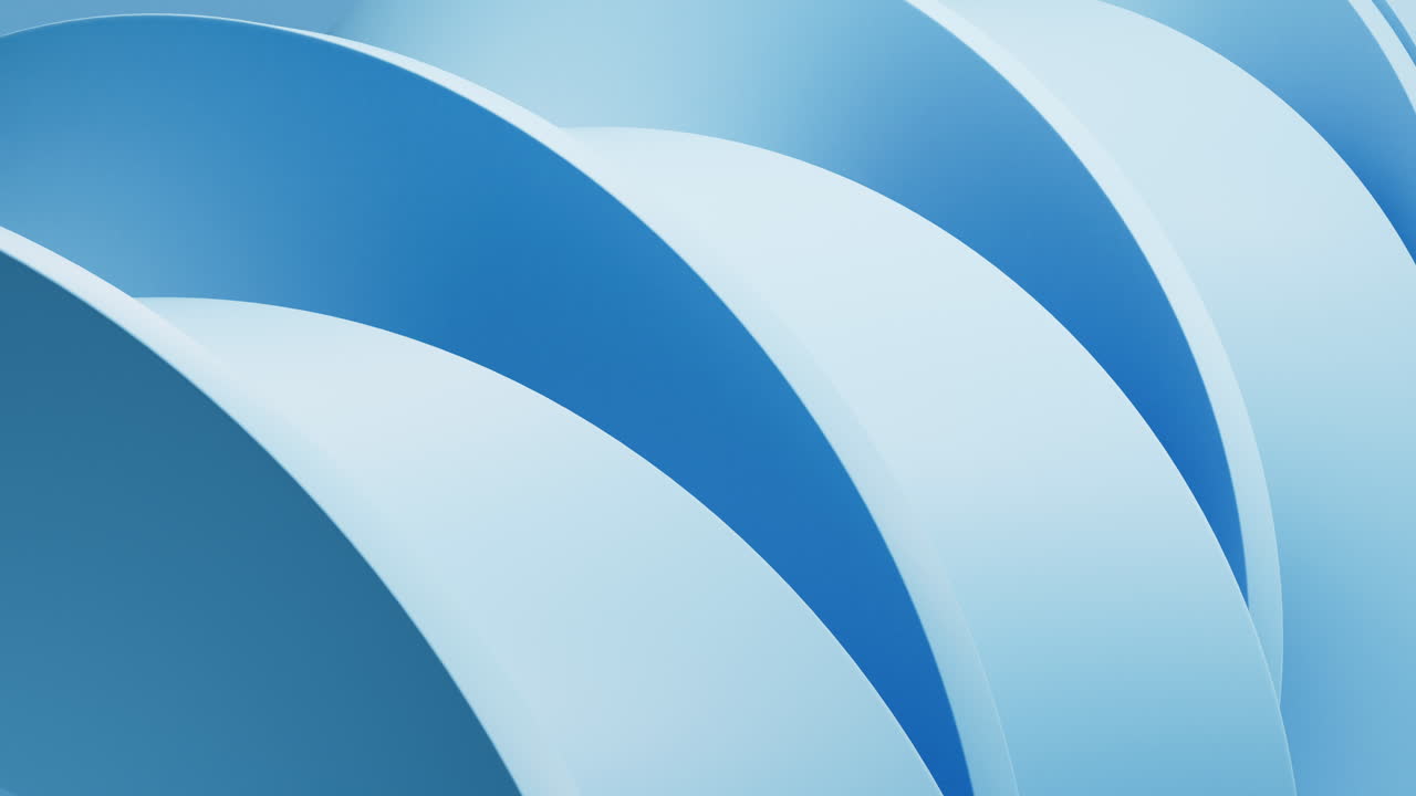 파란색 기하학 곡선 배경, 3d 렌더링