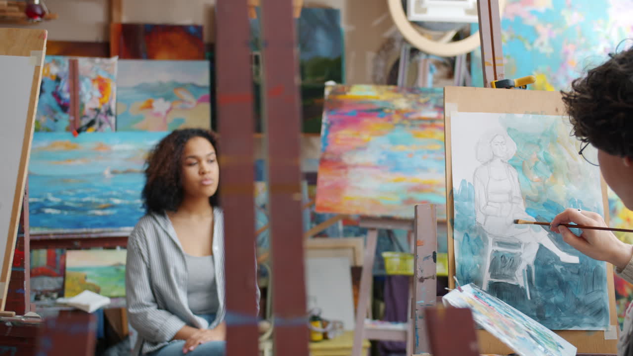 Art Students in Studio