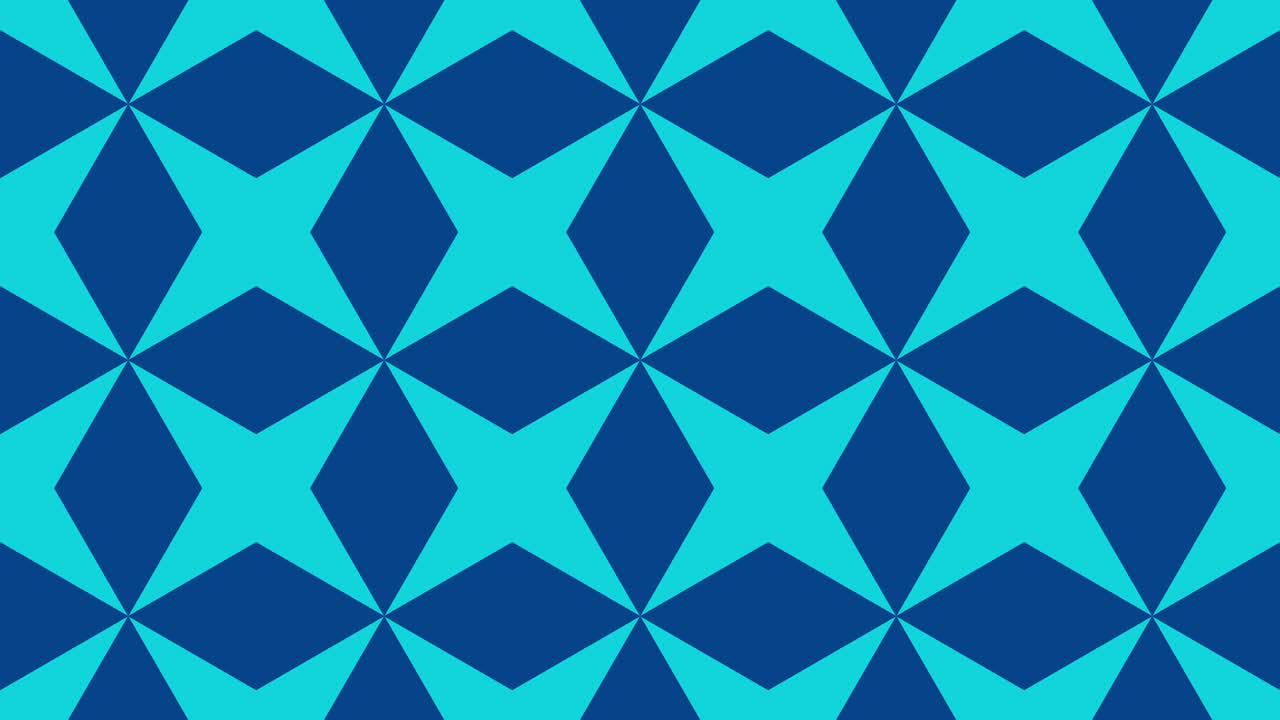 アブストラクト・モーション・グラフィックス - 虹のパレット・モザイクで多色タイルのシンプルな幾何学的なパターンがシームレス・ループでアニメーション化されています