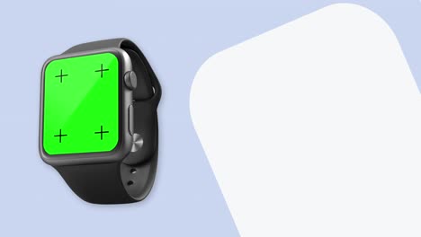 smart watch perspective reveal with green screen 4k and luma channel