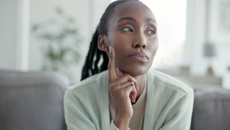 black woman, thinking of future