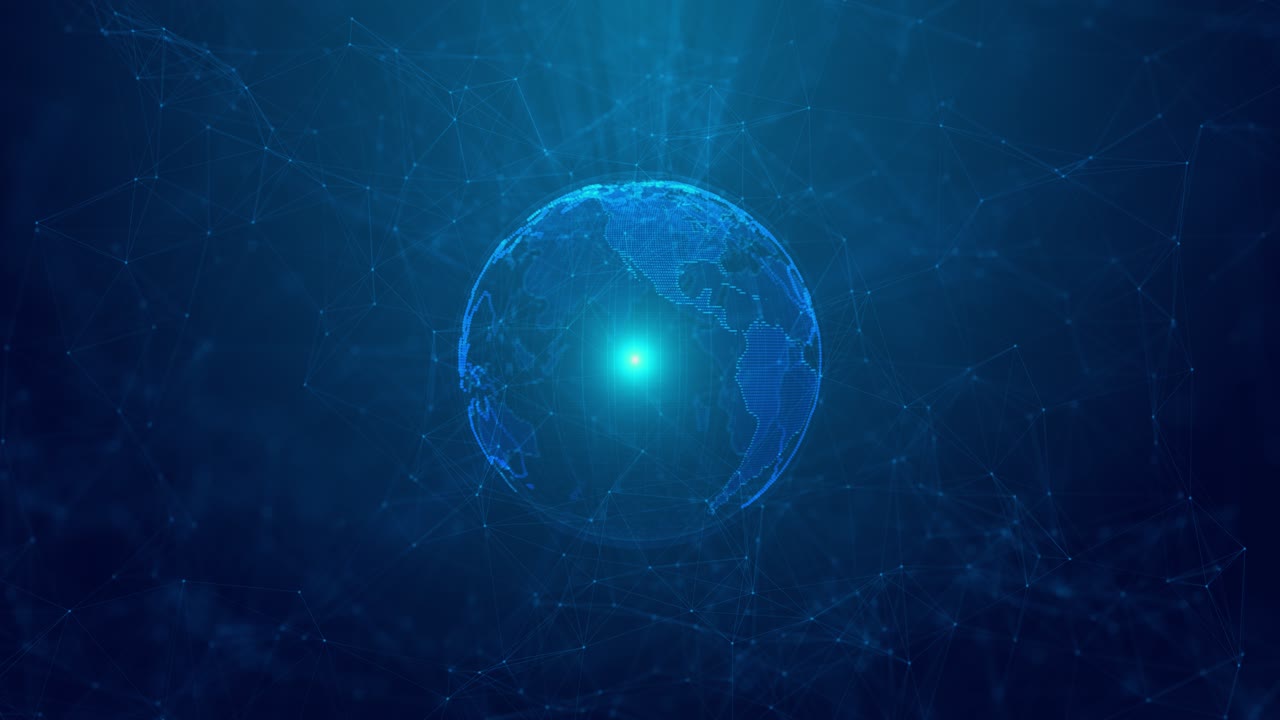 4k 3d hud planet earth globe maps world animation world communication data earth map digital