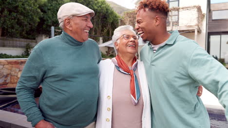 happy multigenerational family portrait