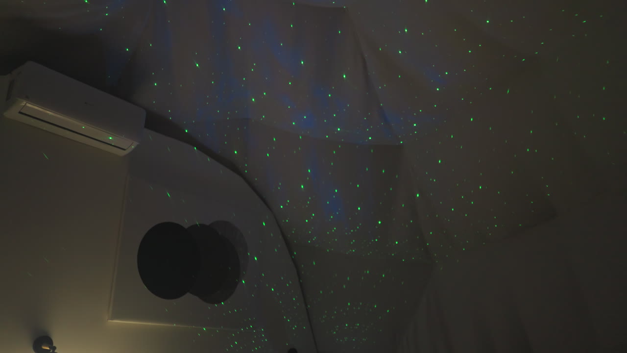 녹색 레이저 스타 천장 장식