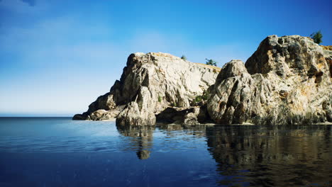 formación rocosa en la costa brava