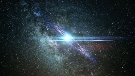 Vista-De-Los-Círculos-Galácticos-Que-Giran-En-El-Gran-Universo,-El-Espacio-Exterior