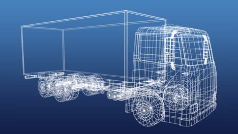 technical drawing of truck