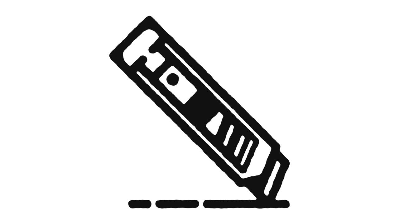 Art & Craft Icon Animation Footage & Alpha Channel