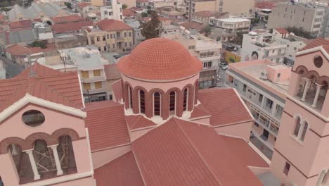 cathedral in limassol, cyprus - aerial view