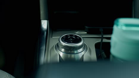 Car Interior Controls and Gear Shift
