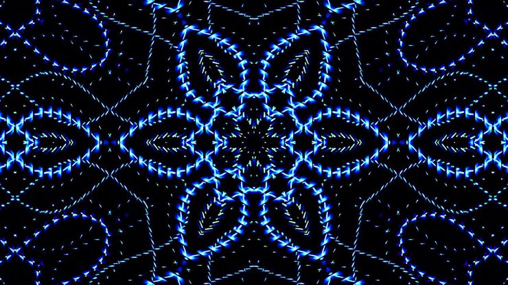 linee luminose luminose impostate movimento d'onda blu, colorate, su sfondo nero