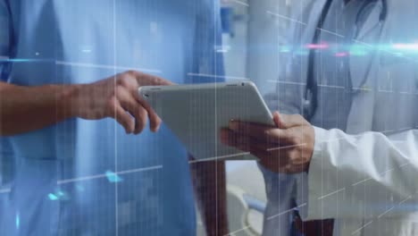 Animation-of-networks-of-connections-over-diverse-doctors-using-tablet