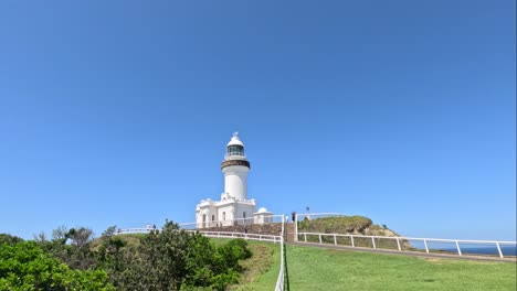 lighthouse and landscape over a short period