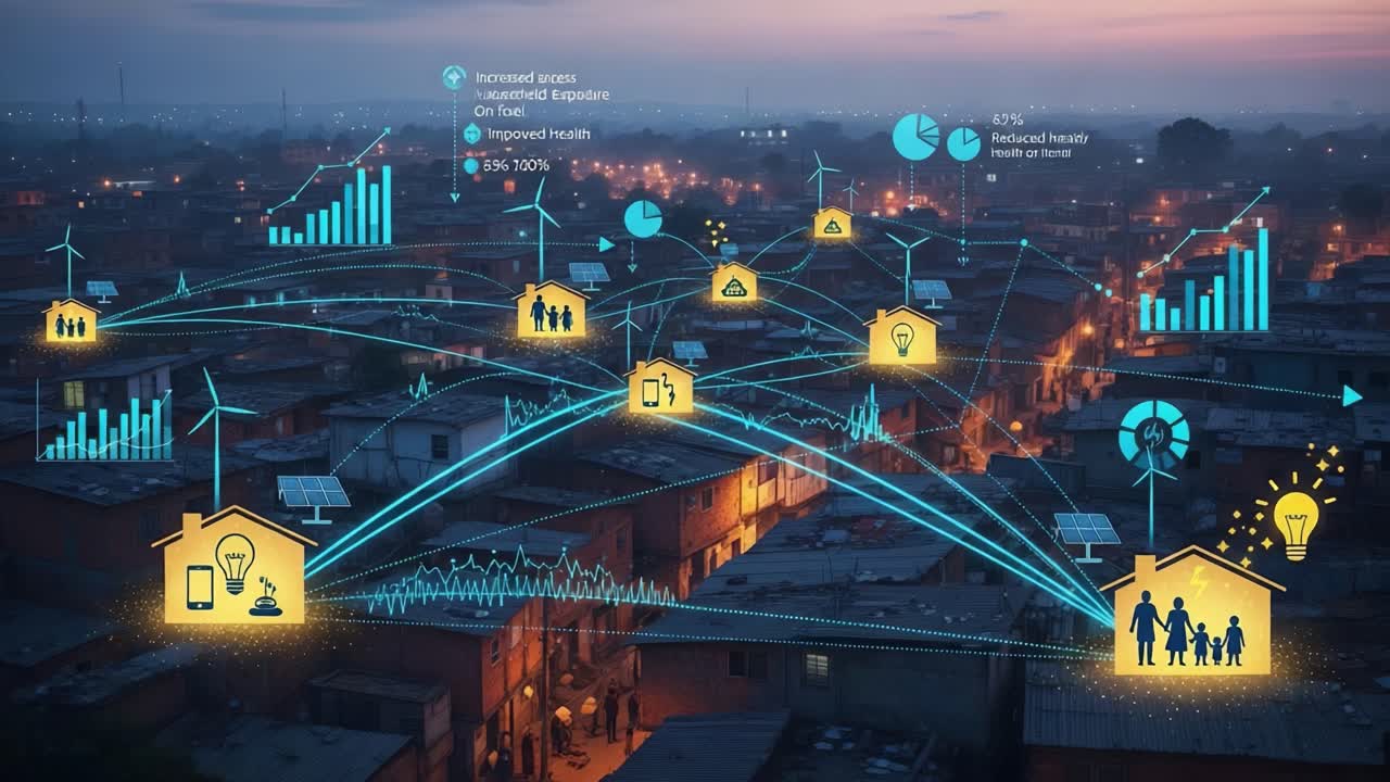 Visualizing Urban Transformation: The Impact of Renewable Energy Solutions on Community Health and Well-being in Low-Income Areas during Sunset