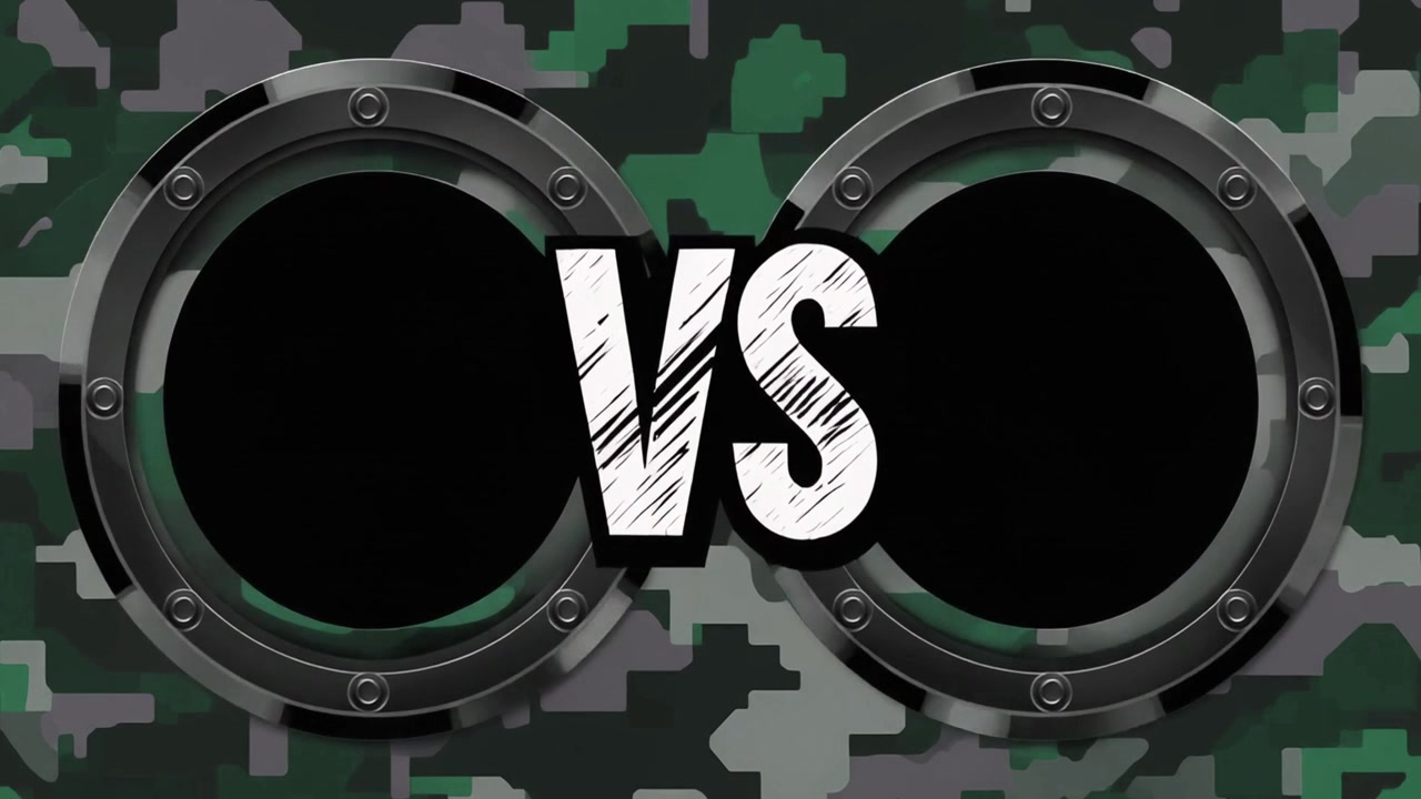 Графика «Versus» на фоне военного камуфляжа