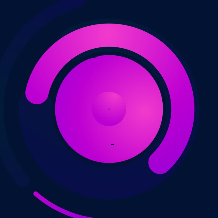 Abstract Purple Geometric Design