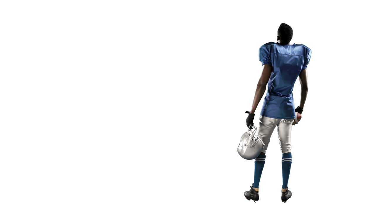 jugador de fútbol americano jugando