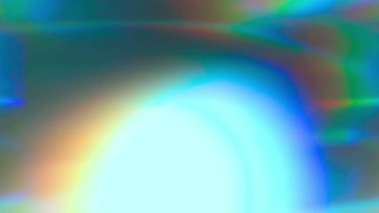 Effetti di luce astratti dinamici e bagliori dell'obiettivo colorati.