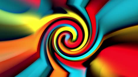 abstract motion background vivid gradient candy color with psychedelic twisting circles. round striped swirling hypnotic rotating abstraction art effect. 4k seamless repeating loop spinning animation.
